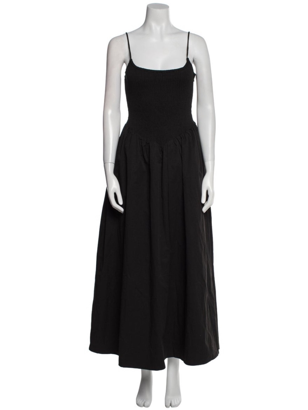 DISSH Black Smocked Bodice Maxi Dress - size 4